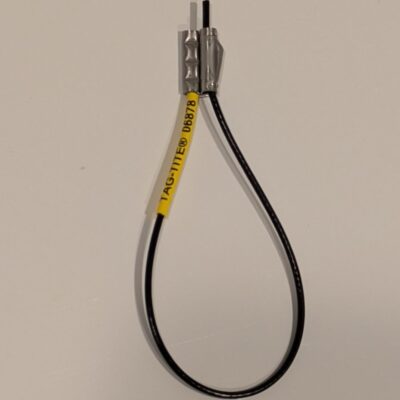 TAG-TITE stainless steel ball lock braided cable tie, 8” long, 1/16" diameter