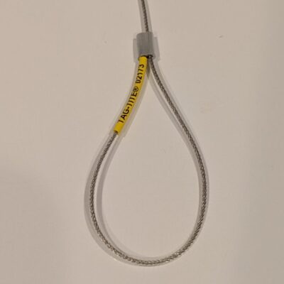 TAG-TITE stainless steel braided cable tie, FEP coating, 6” long, 1/16" diameter